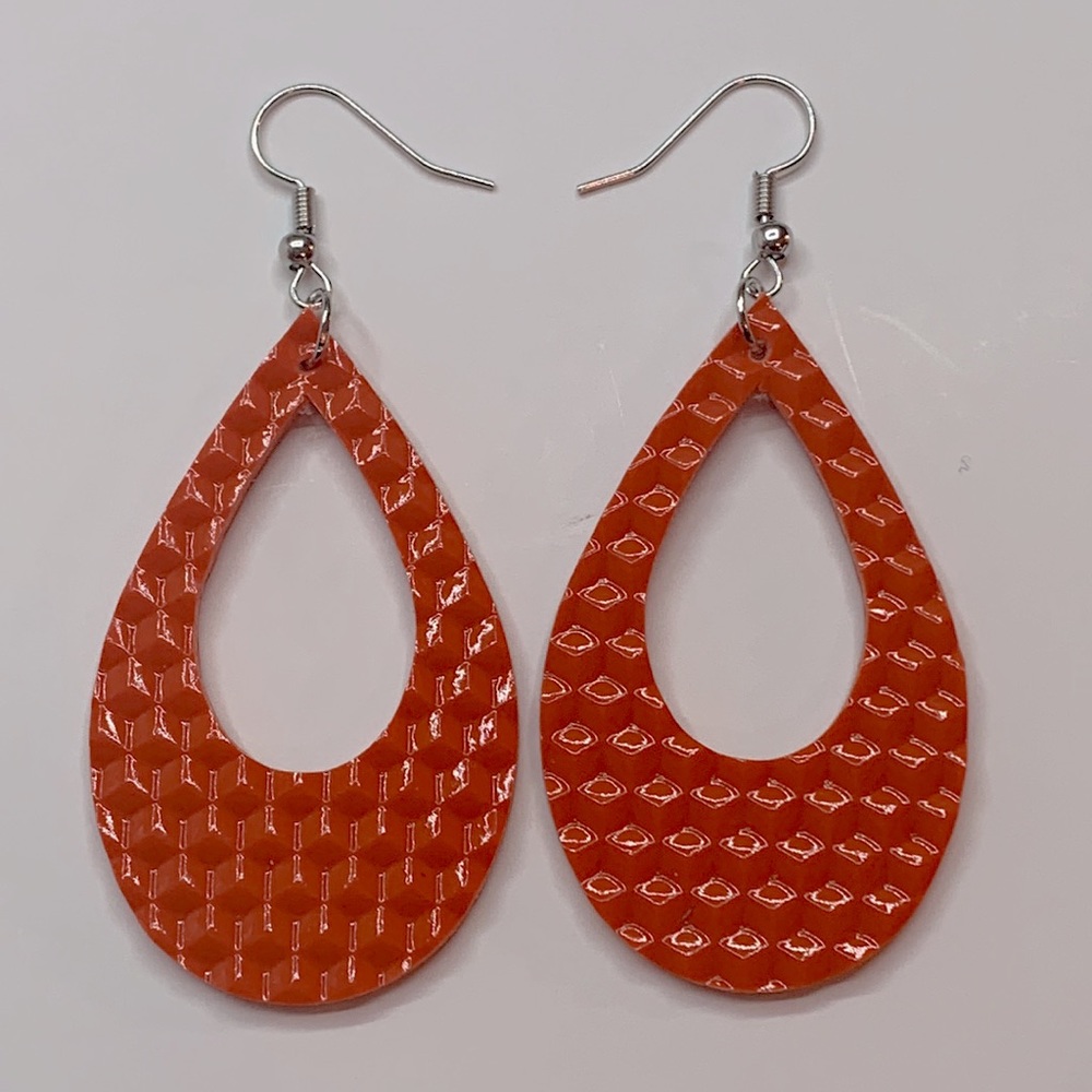 🖤Pick Any 3 Pair for$12🖤 Faux Leather Dangle Earrings - Picture 2 of 6